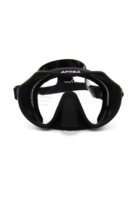 Apnea Discovery Mh26 Dalış Maskesi Tempered Glass Siyah
