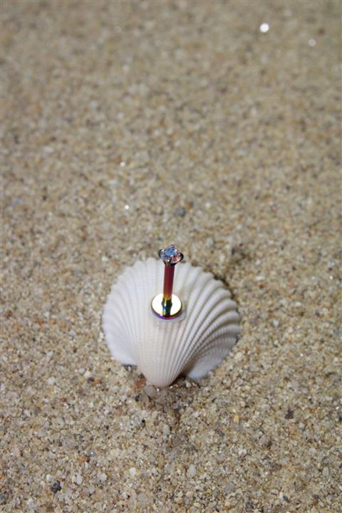 NOBLE GETTO Cerrahi Çelik Piercing Zirkon Taşlı Rainbow Renk Tragus, Conch Ve Helix