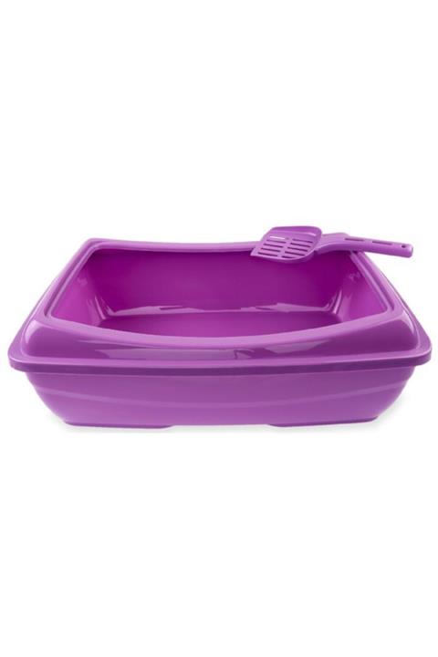 EMEKPLASTİK Açık Çerçeveli Kedi Tuvaleti Kürekli 50x37x14 Cm