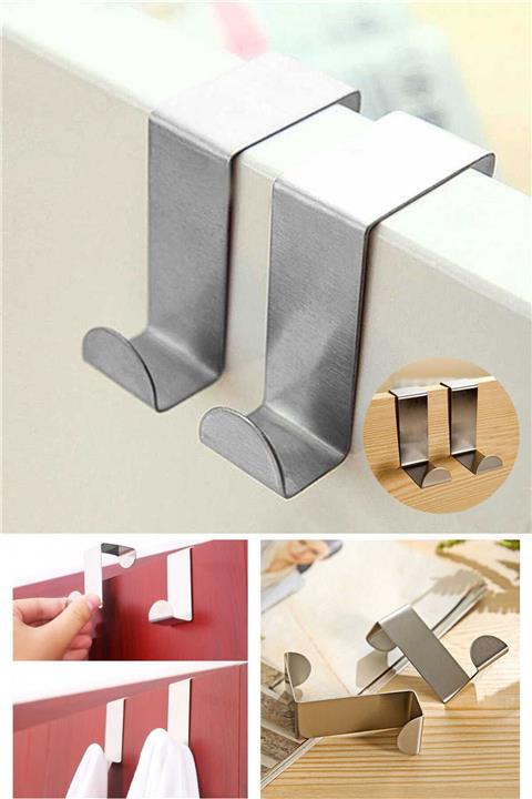 Keyfi Sepet 4'lü Metal Kapı Arkası Askılık