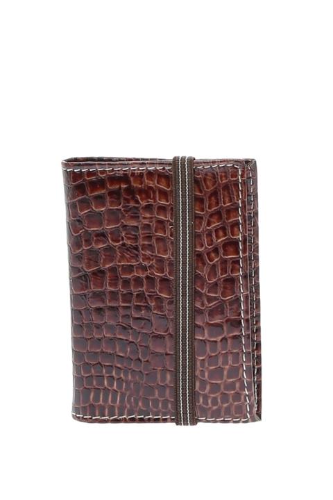 Cotton Bar Kahve Deri Kartlık