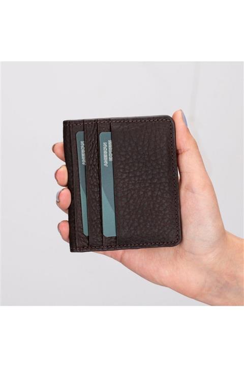 PLM Robin Deri Kartlık Cüzdan Fl02 Kahverengi