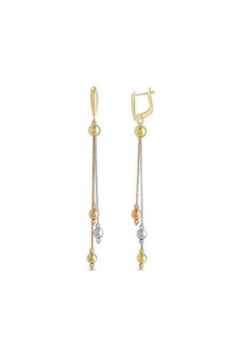 Myra Gold Sallantılı Dorika Detayli Altın Küpe