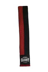 TOP GLORY Kırmızı Siyah Taekwondo Kuşak 200cm