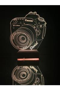 Modiwa Design Siyah 16 Renkli Canon Fotoğraf Makinesi 3d Lambası