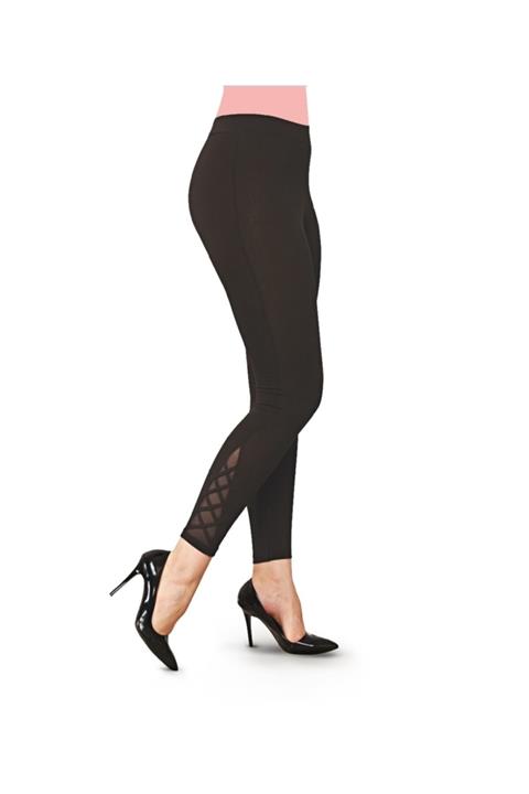 FSM1453 Fsm Bayan Yanı Tül Detaylı Tayt 4905