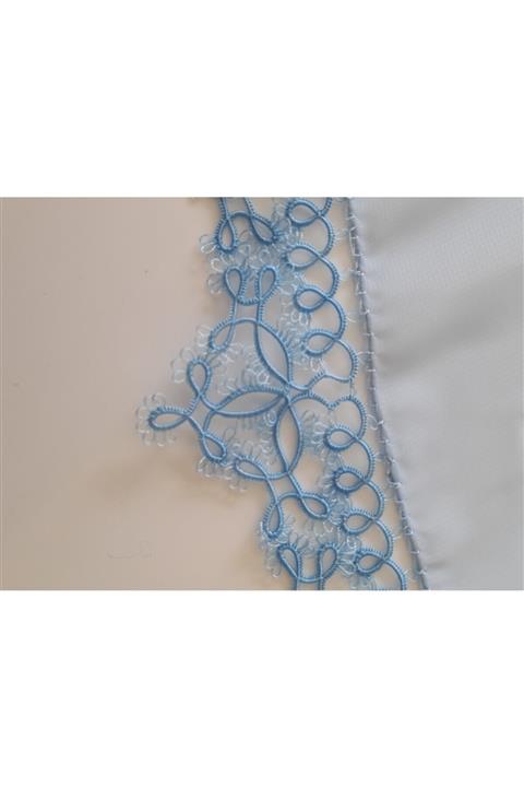 kirazçiçeği Mekik Oyalı Krep Şal