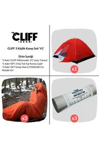 Cliff Clıff 3 Kişilik Kamp Seti 'v1'