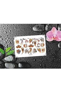 SCA KOZMETİK Kaplan Desenli Tırnak Dövmesi Tırnak Tattoo Nail Art Tırnak Sticker