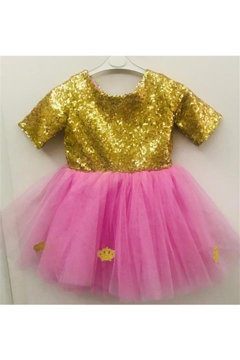 KELEBEK KOSTÜM Kız Çocuk Pembe Prenses Elbise