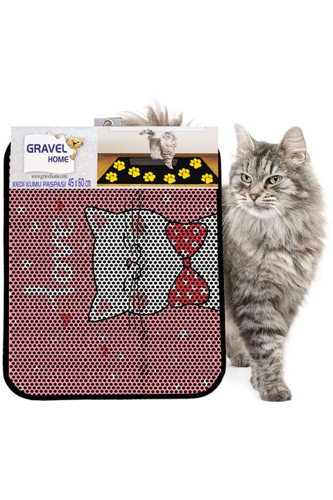 Gravel Kedi Kumu Paspası Yeni Sezon 45 X 60 cm Nrszn0162
