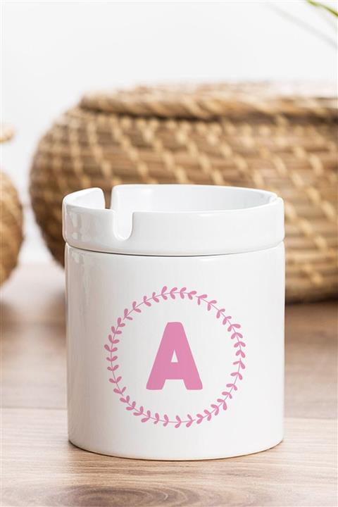 GiftStore A Harfi Pembe Çerçeveli Kül Tablası