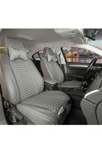 Stil Fiat Panda Lüks Deri Oto Koltuk Kılıfı Ön/arka Set Exclusive Füme