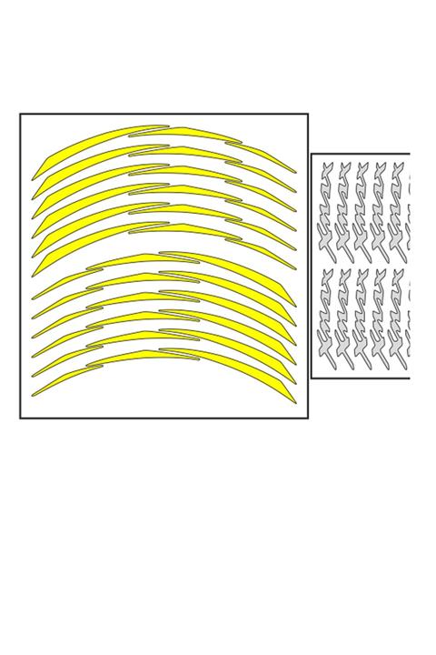 Yamaha Florasan Sarı Iıı Xmax Jant Şeridi (xmxşrt015)