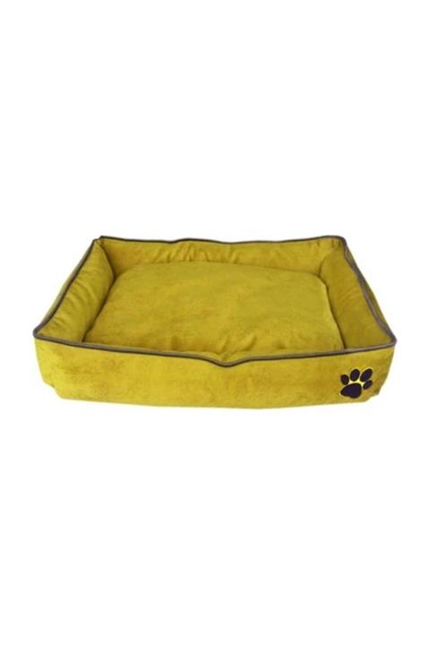 Nohov Tay Tüyü Köpek Yatağı L 17 X 65 X 100 Cm Sarı
