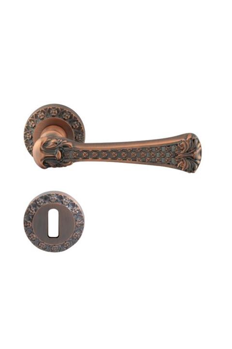 Hafele Sara Oda Kapı Kolu Seti, Antik Bakır Renk