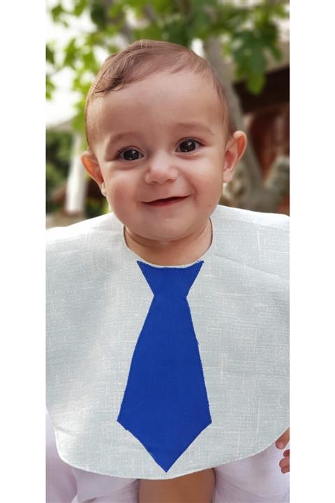 LUCKY MAMAS Erkek Bebek Mama Önlüğü Çift Taraflı