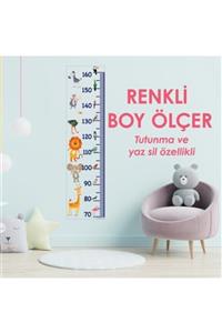 Sİhirli Tahta Boy Ölçer Renkli 25x95 Cm (küçük Silgili Kalem Hediyedir)