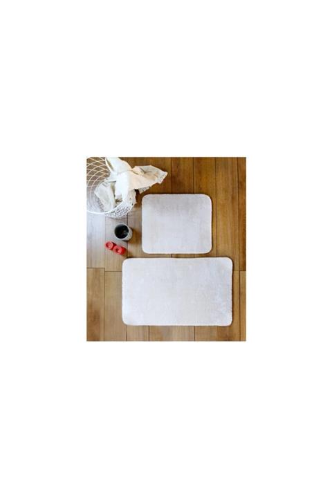 Vivense Markaev Tavşan Tüyü Banyo Takımı İkili Krem