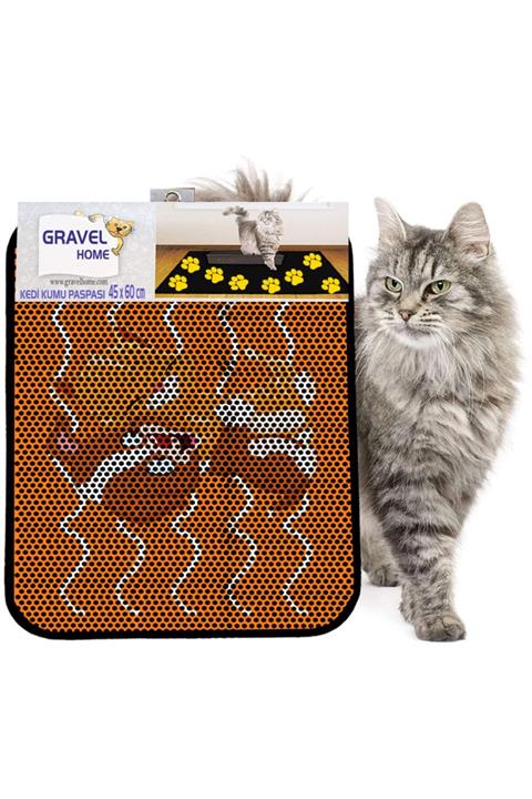 Gravel Kedi Kumu Paspası Yeni Sezon 45 X 60 Cm Nrszn0023