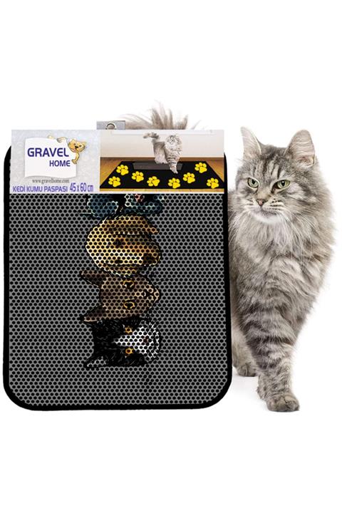 Gravel Kedi Kumu Paspası Yeni Sezon 45 X 60 Cm Nrszn0022