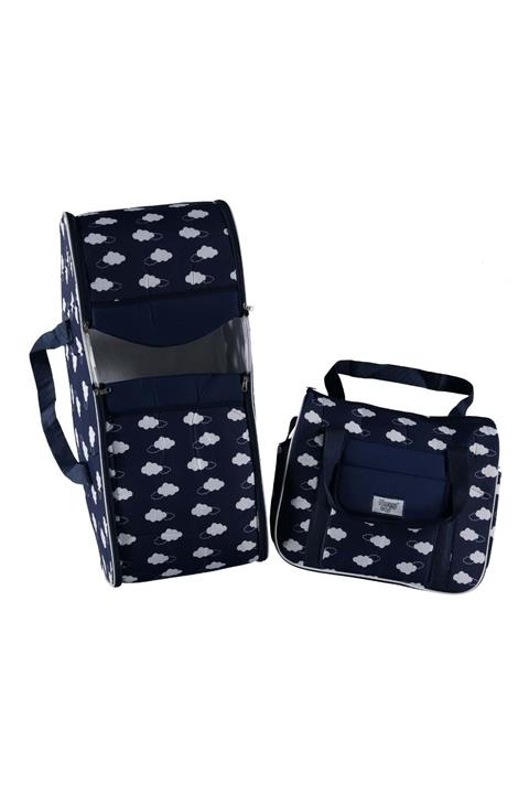 BAŞAK ÇOCUK GİYİM Bcg 231652 Bulutlu Ikili Taşıma Seti - Lacivert - Standart