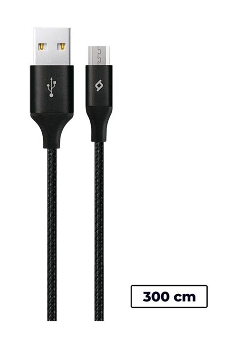 Ttec 2dk22s Alumicable Xxl Micro Usb Şarj Kablosu 3 M Siyah