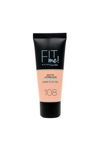 Maybelline New York Mat Fondöten - Fit Me Matte + Poreless Foundation 108 Rose Vanilla