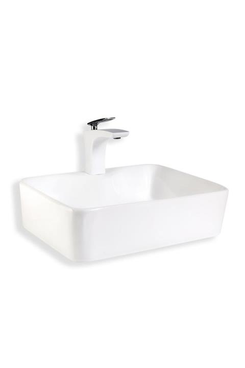EVA BANYO Beyaz Lena Tezgah Üstü Lavabo E-5405
