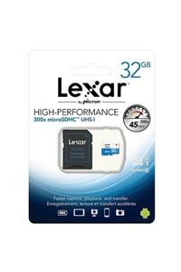 Lexar 32gb 300x Micro Sd Hafıza Kartı (45mb/s)