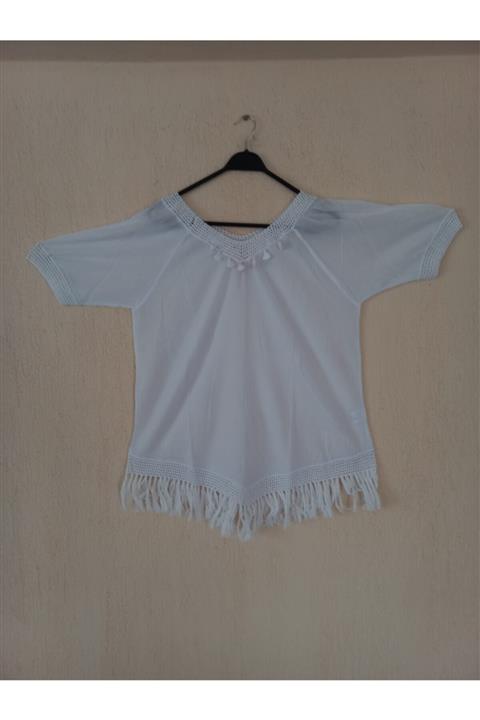 Etnikmoda Otantik Buldan Bezi & Şile Bezi Ponponlu Pareo