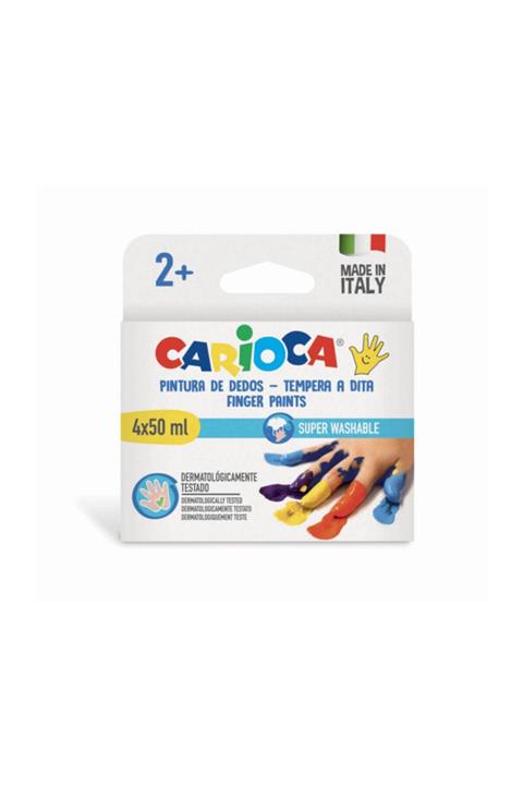 CARIOCA Parmak Boyası 4 Renk 4x50 ml
