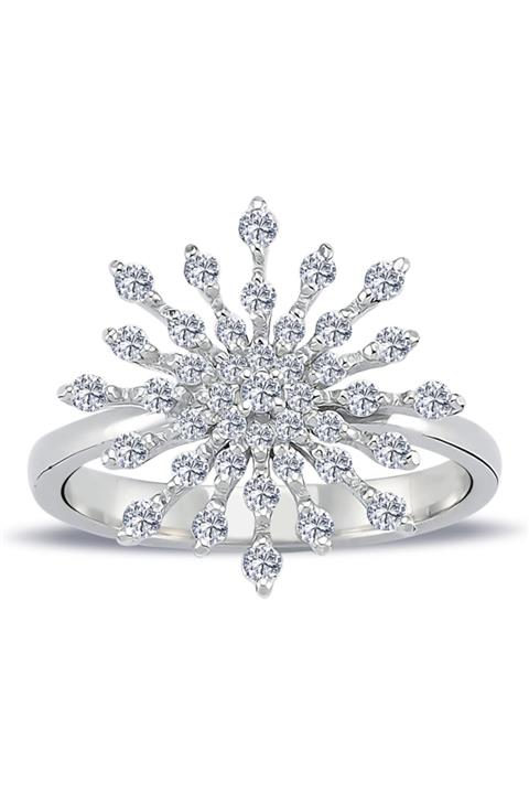 Lova Pırlanta Büyük Kar Tanesi Yüzük - 1040520