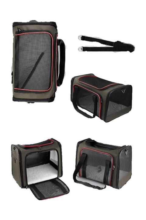 Carneil Bluetick 4 Fermuarlı Kapaklı Araba Otomobil Içi Evcil Hayvan Taşıma Seyahat Çantası