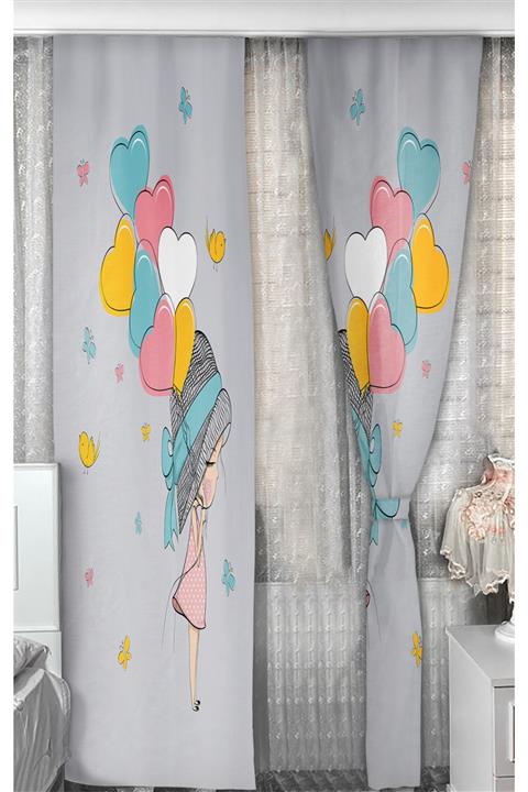 Bebişim Halı Bebişim Sevimli Kız Desenli 140x200 Bh2286 Fon Perde