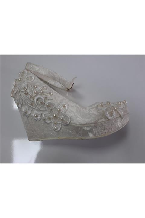 EG ayakkabı Kadın Bej Platform Dolgu Ayakkabımız