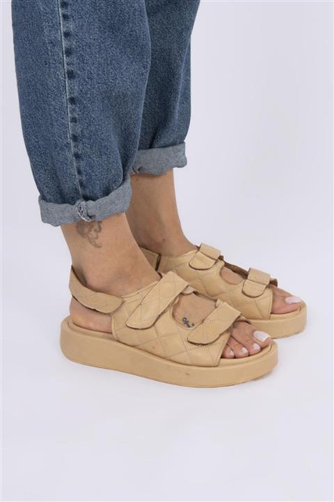 Female Project Hakiki Deri Sandalet