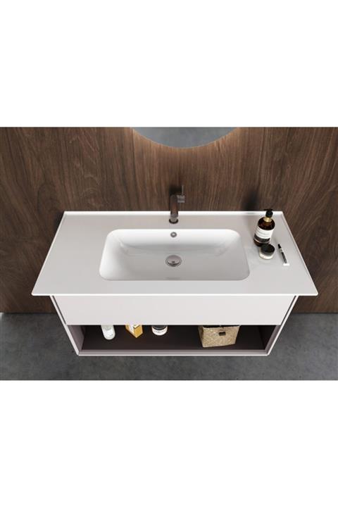 TURKUAZ Blue Etajer Uyumlu Lavabo 65x47