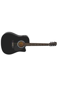 SQUIER Sa-105ce Dreadnought Cutaway Black Elektro Akustik Gitar