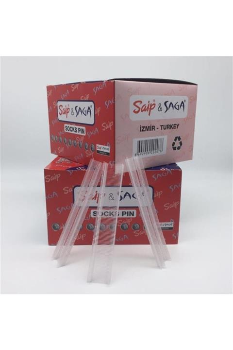 Saip 13 mm Çorap Kılçığı 10,000'li Kutu Şeffaf