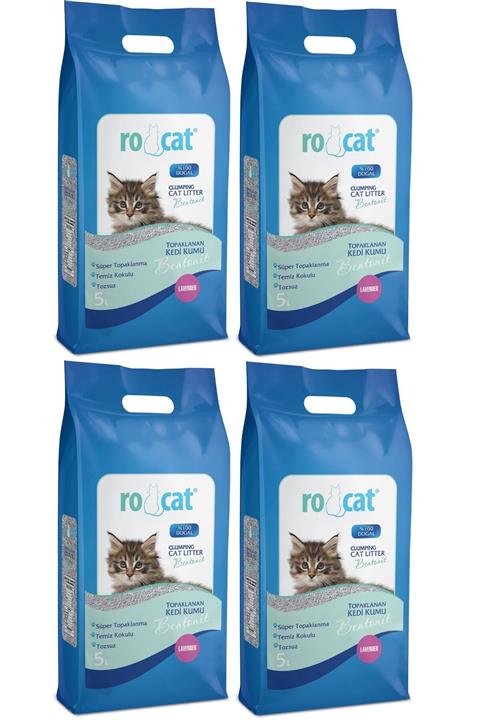 Rocat - 4x5 Lt - Lavanta Kokulu Kedi Kumu