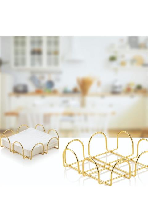 HC SHOP Gold Altın Kaplama Paslanmaz Peçetelik