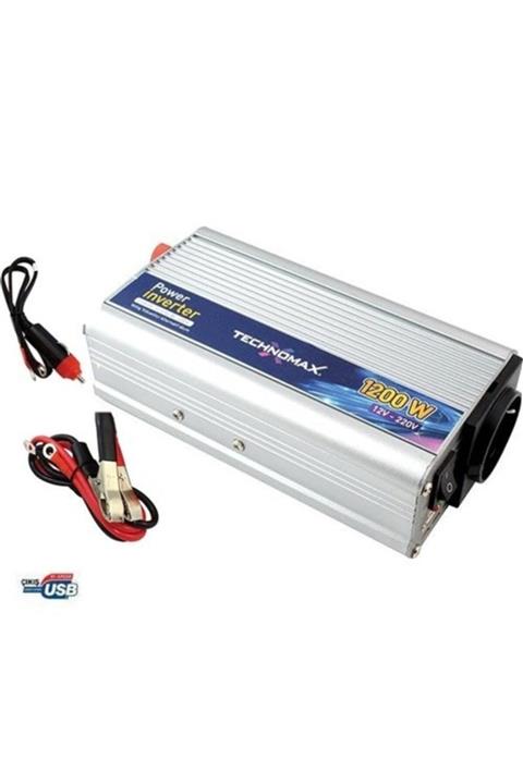 Etozlu Oto Çakmağından 220v Çıkış Veren Dönüştürücü - Dc - Ac Güç Dönüştürücü 1200w