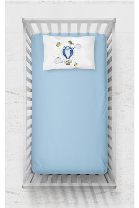 Neym Design Bebek Boy Pamuk Saten Lastikli Çarşaf Seti 60x120