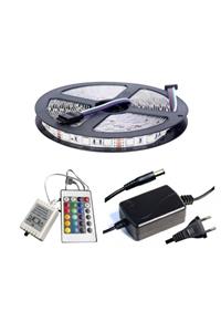 LAUREL DREAM 5mt Rgb Şerit Led Slikonlu Adaptör Uzaktan Kumanda Tak Çalıştır