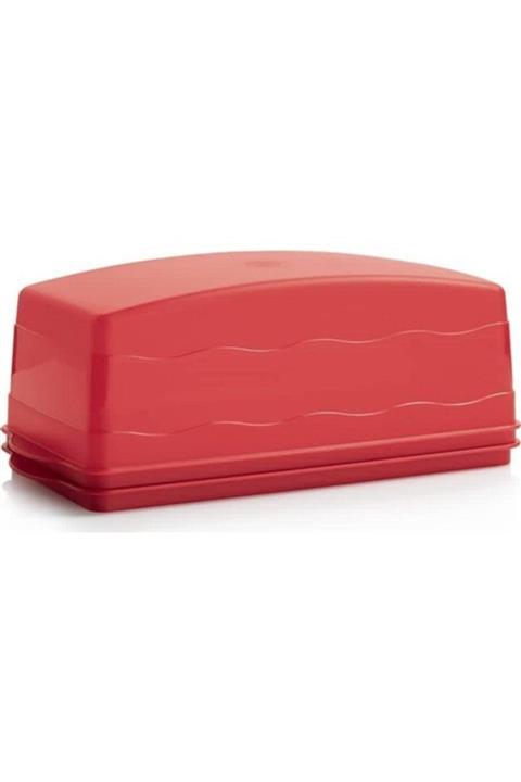 Tupperware Eko Dikdörtgen Pasta Servisi Kırmızı