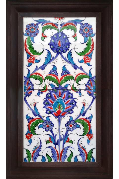 Armada Çini 20x40 Cm Ed 151 Göbekli Eldekoru Çini Pano