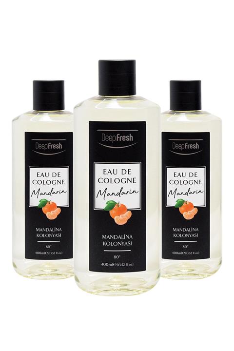 Deep Fresh Eau De Cologne 80 Derece Mandalina Kolonya 3 X 400 ml