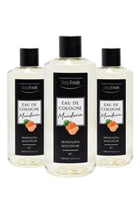 Deep Fresh Eau De Cologne 80 Derece Mandalina Kolonya 3 X 400 ml