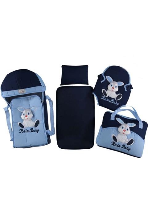 Hergünİndirim Tavşanlı 4 Lü Bebek Talşıma Seti Portbebe Bebek Kanguru Set